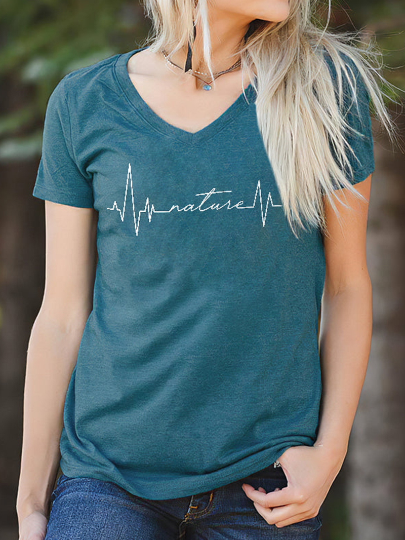Nature Printed Fashion T-Shirt