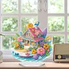  Acrylic Special Shaped Beach House Table Top DIY Diamond Painting Ornament Kit