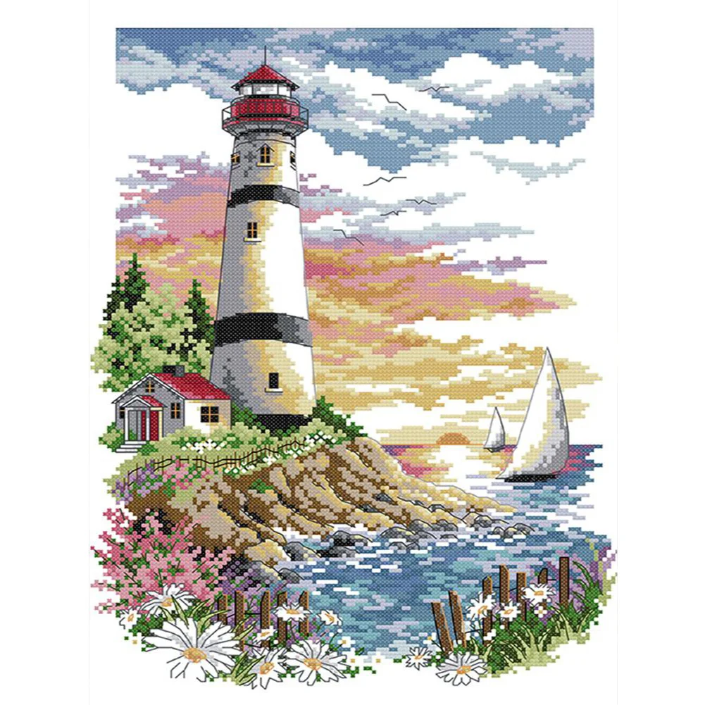 11ct Counted Cross Stitch - Lighthouse(40*50cm)