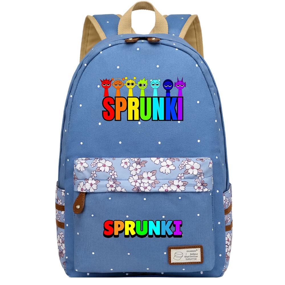 Mayoulove Sprunki Backpack Lightweight Design With Adjustable Straps For School Use-Mayoulove