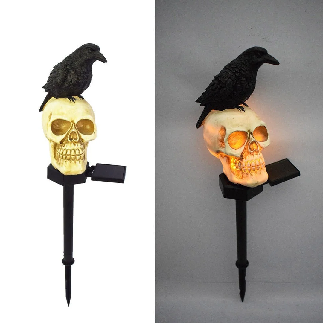 🔥Last Day 50% OFF💀Halloween Solar Skull Crow Decorative Lights🎃