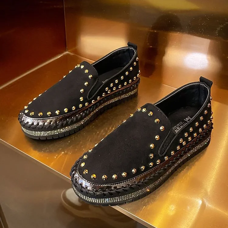 Fashionable Comfortable Rhinestone Shoes  Stunahome.com