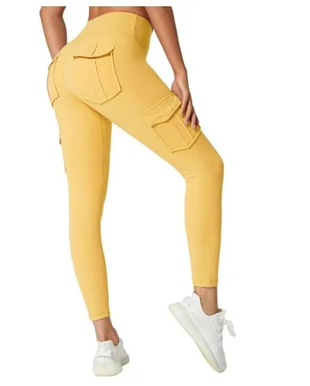 Uveng Uveng Fashion Solid Color Legging Sexy Small Foot Trousers Women's High Waist Fitness Leggings