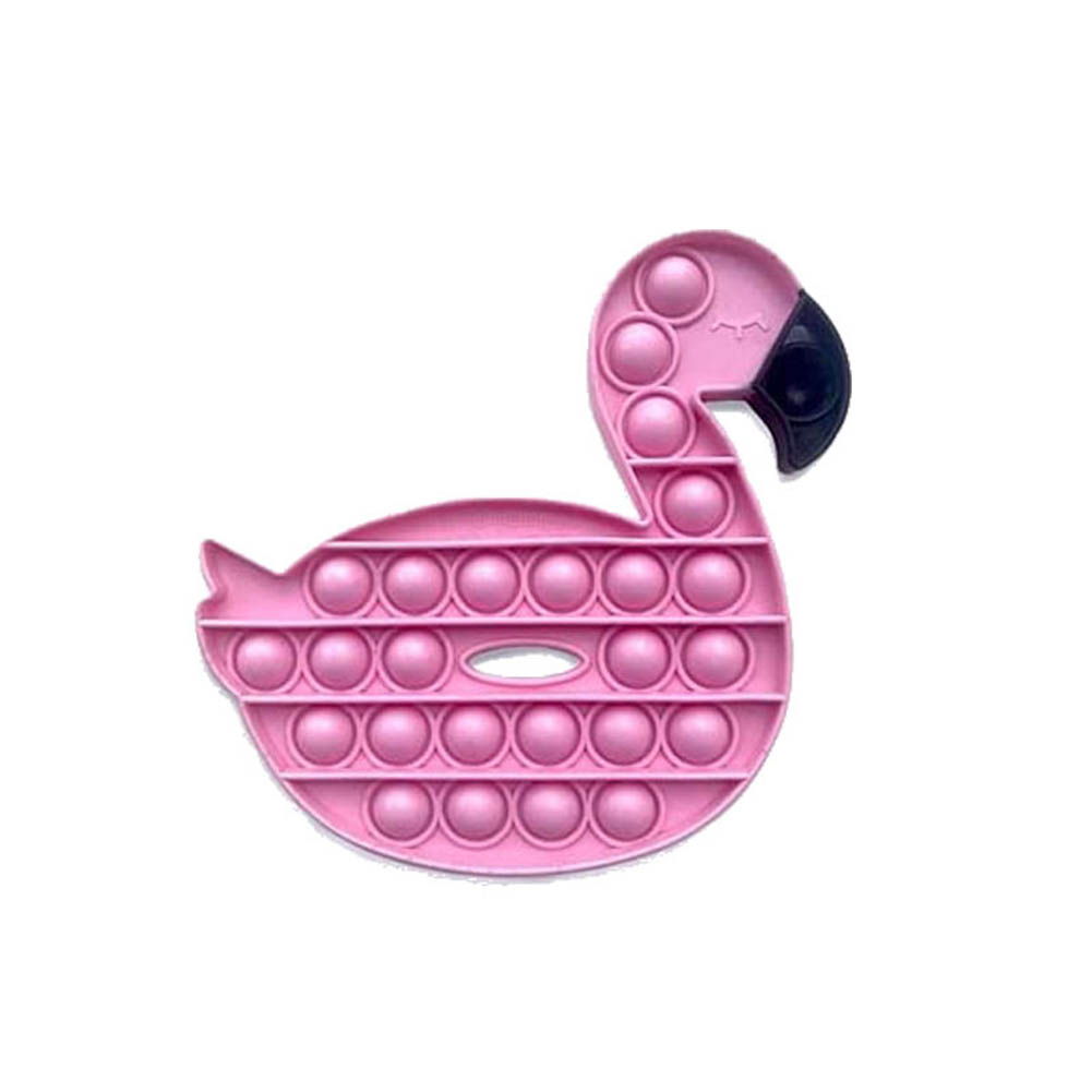 

Push Bubble Fidget Toys Cartoon Flamingo Anti Stress Squeezing Toy Pink, 501 Original