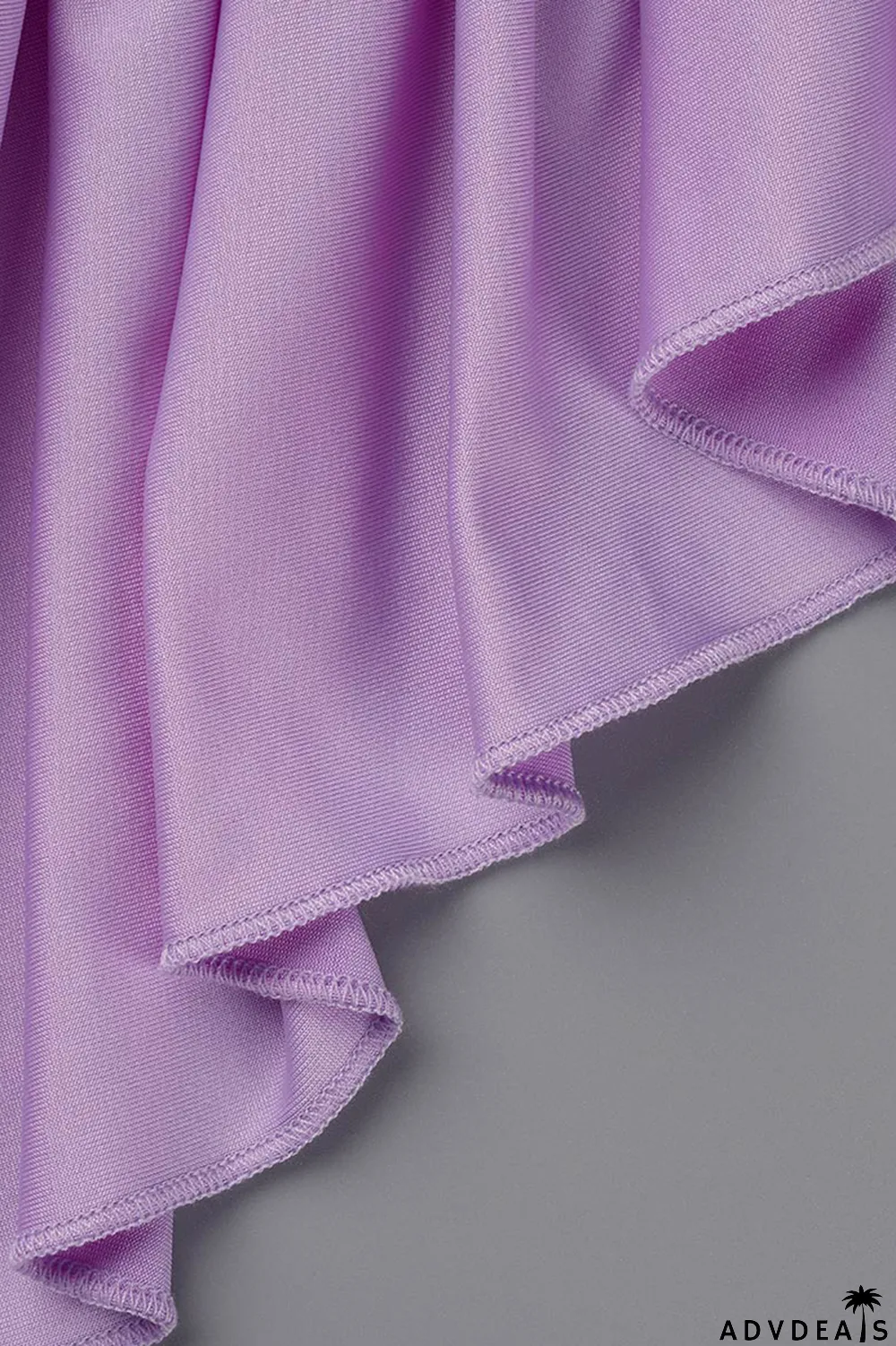 Brown Fashion Solid Flounce Fold O Neck Pencil Skirt Dresses