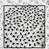 Black, focused, healing acrylic cute cat puzzle with super difficult alien shapes