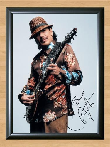 Carlos Santana Gypsy Queen Signed Autographed Photo Poster painting Poster Print Memorabilia A3 Size 11.7x16.5