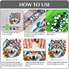 Flower Wolf Double Sided - 5D DIY Ornament