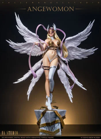 1/4 Angel-Studio Digimon Angewomon Statue LED Painted Model