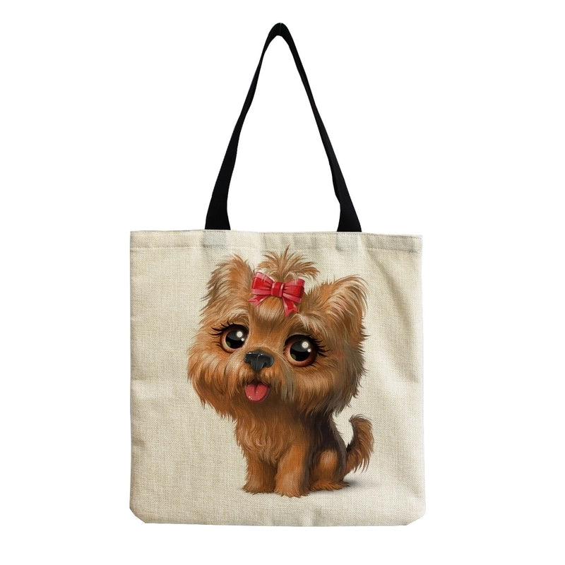 Women’s Cute Dog Shopping Bags