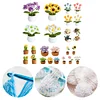 4Pcs Potted Plants Crochet Kit DIY Crochet Starter Kit Crochet Set for Beginners