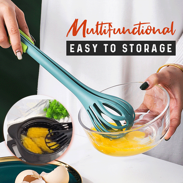 (New Year Promotion- SAVE 48% OFF)Kitchen Tongs Egg Whisk&#128293;BUY MORE SAVE MORE&#128293;