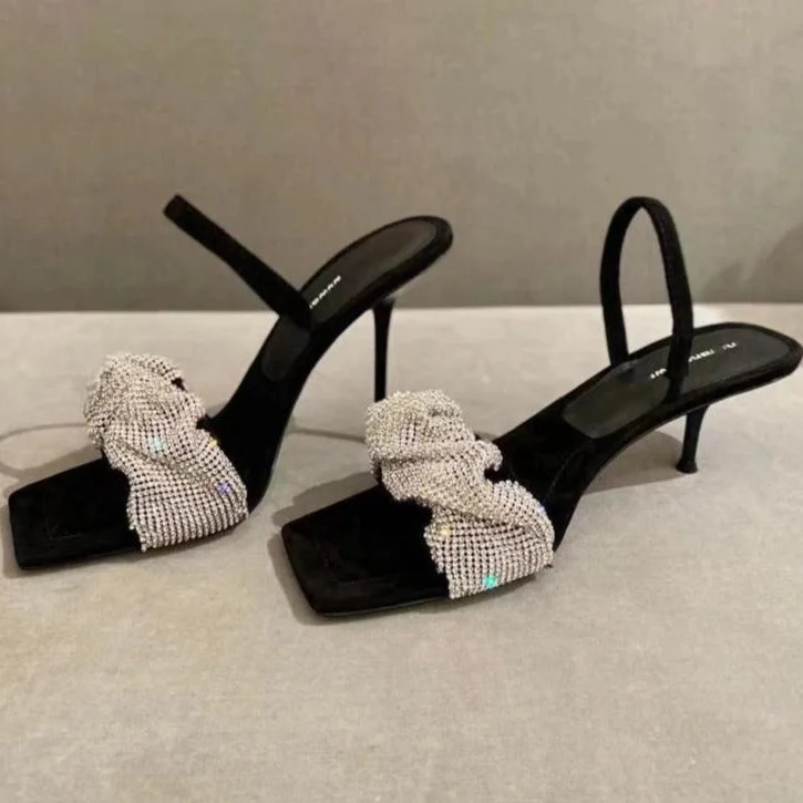 Vstacam Back to school 2022 Fashion Women Sandals Open Toe Party Pumps Thin High Heels Elegant Nightclub Dress Shoes High Quality Sandals Pumps