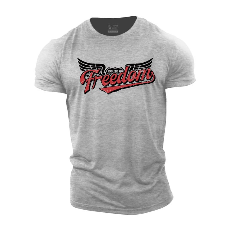Cotton Freedom Graphic T-shirts tacday