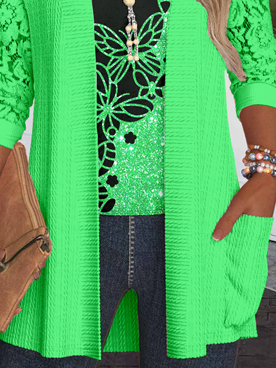 Women Half Sleeve V-neck Solid Color Dress