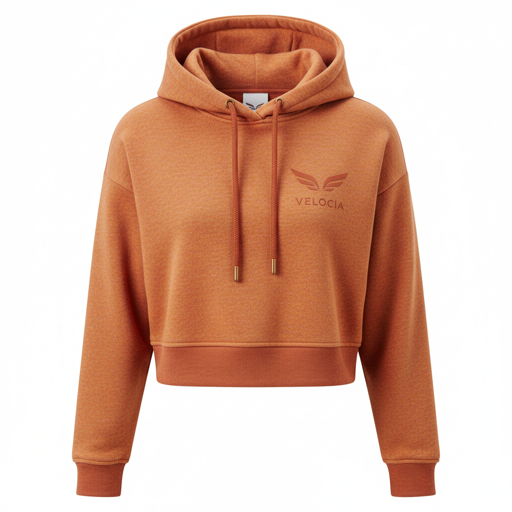 thesupersurf Orange Velocia Hoodie with Drawstrings 