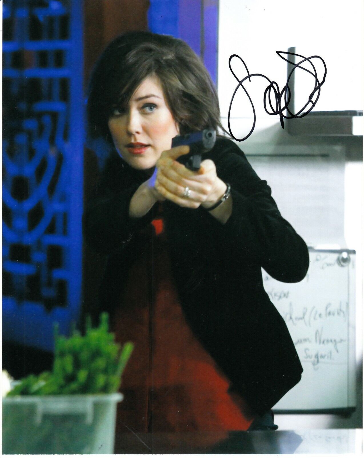 MEGAN BOONE SIGNED THE BLACKLIST Photo Poster painting UACC REG 242 (7)