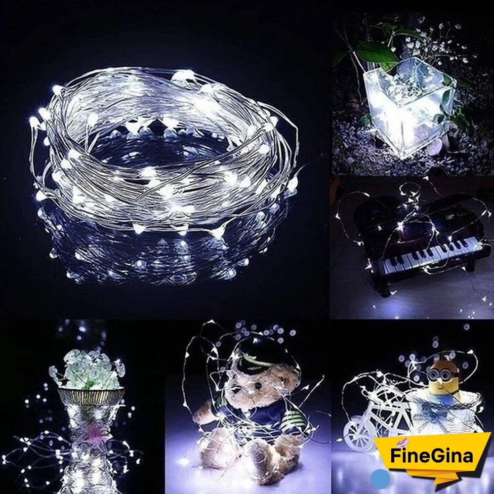 300/200/100/50/10 LEDs Waterproof Solar String Lights, Fairy Copper Wire String Lights for Christmas, Patio, Lawn, Garden, Wedding, Party and Holiday