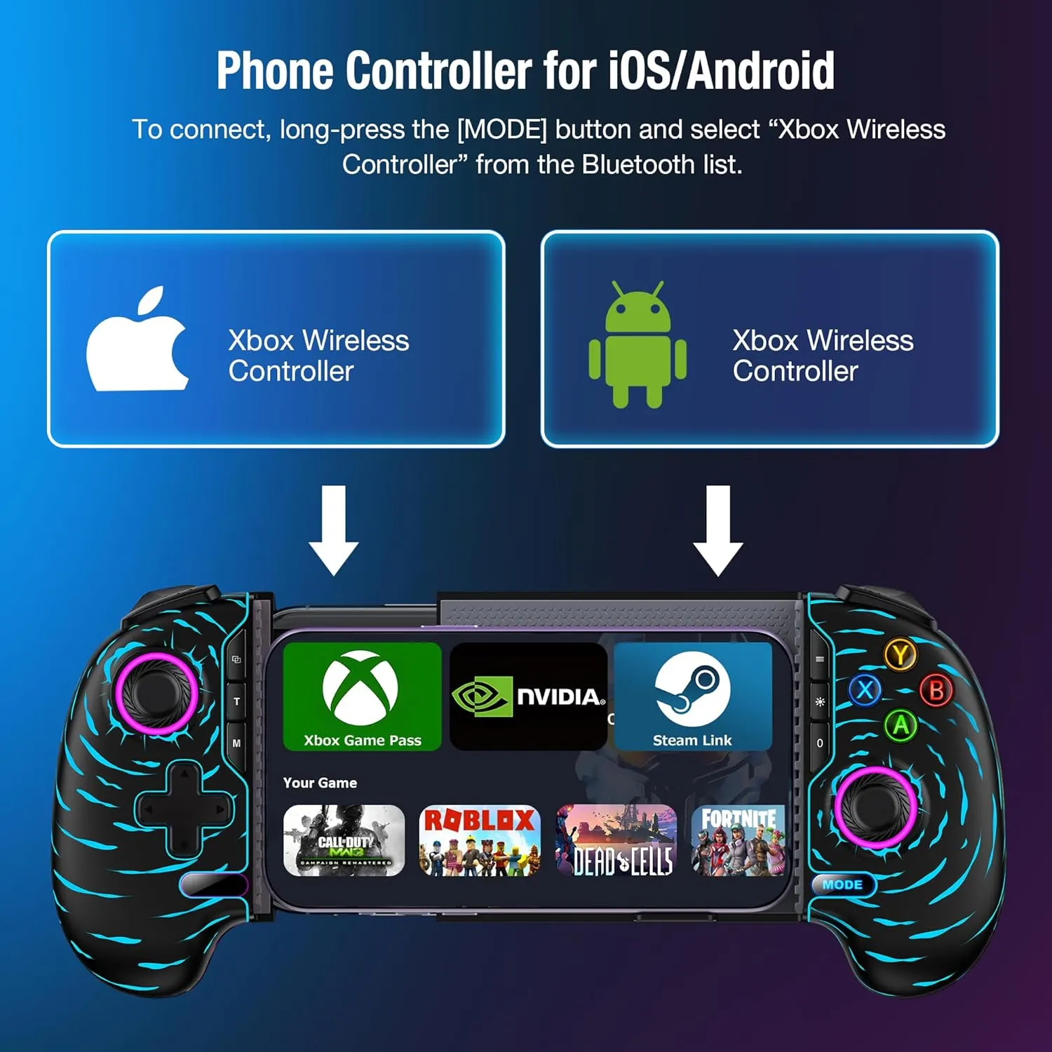 Mobile Game Controller for iphone/Android , Wireless Phone Controller ...