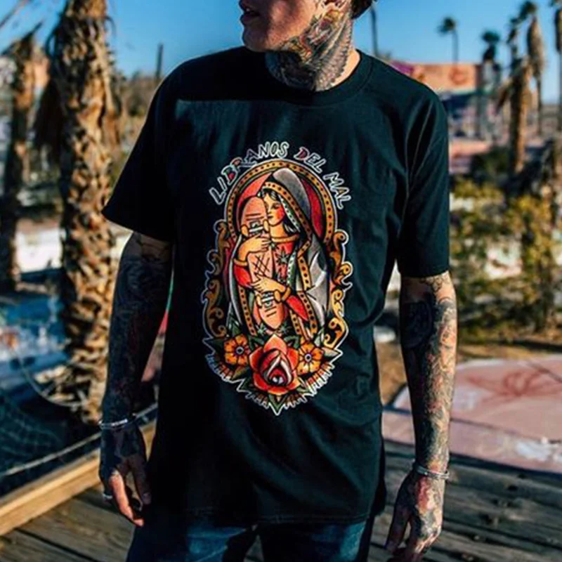 TOUGH AS A MOTHER printed t-shirt designer - Krazyskull