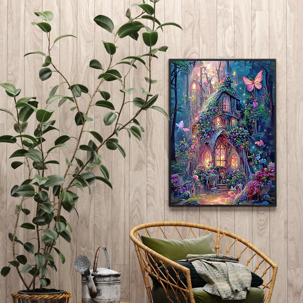 Diamond Painting - Full Round Drill - Flower House(30*40cm)