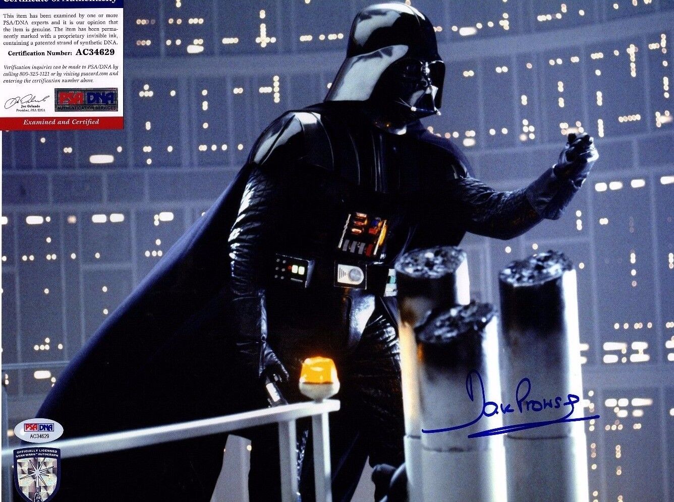 DAVE PROWSE Signed 11X14 Photo Poster painting PSA/DNA #AC34629 STAR WARS DARTH VADER