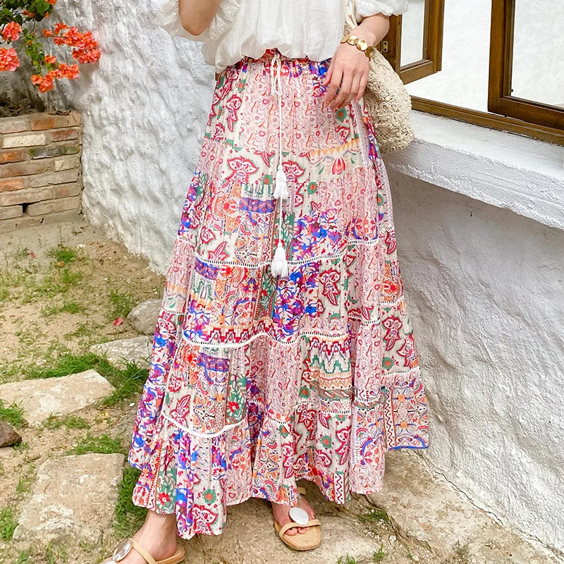 Uveng Uveng South France Holiday Dress Women's Dress Women's Beach Beach Skirt Spring Summer