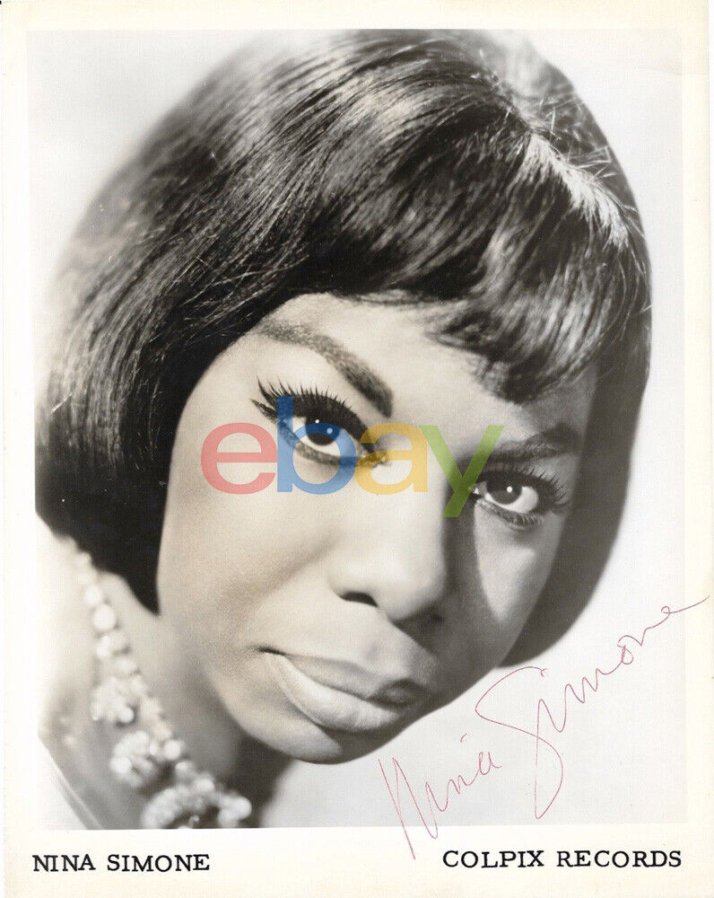 NINA SIMONE autographed SIGNED 8x10 Jazz Vintage Photo Poster painting reprint