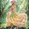 Diamond Painting-DIY Crystal Rhinestone Spring Garden Girl