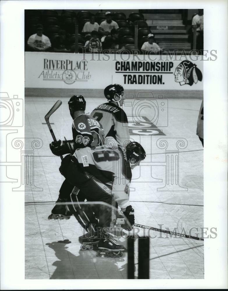 Press Photo Poster painting Hockey Action - orc16860