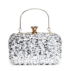 Sequined Silk Banquet Handbag