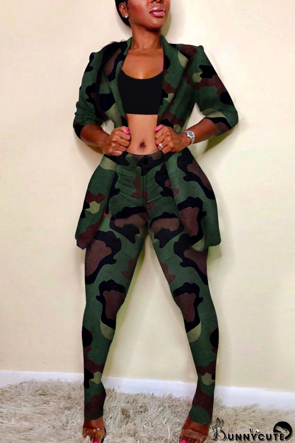 Pant Set Open Chest / White or Black main image 1