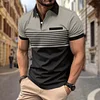 Men's Polo Shirt Lapel Breathable Comfort Short Sleeve T-shirt