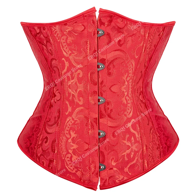 Billionm Corset Sexy Santa Claus Women Corset Plus Size Vintage Christmas Elf Feather Bustier Corset Lingerie