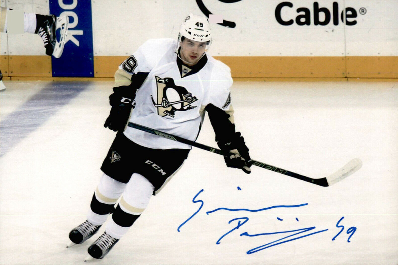 Dominik Simon SIGNED 4x6 Photo Poster painting TEAM CZECH REPUBLIC / PITTSBURGH PENGUINS #7