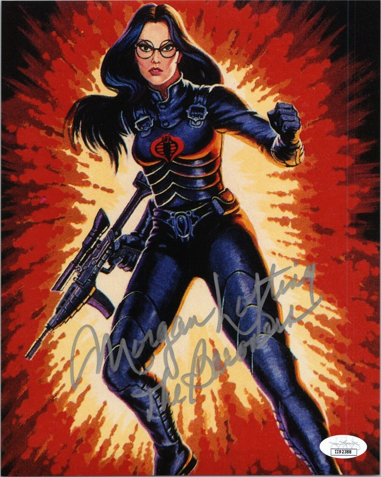 ~ MORGAN LOFTING Authentic Hand-Signed GI JOE BARONESS