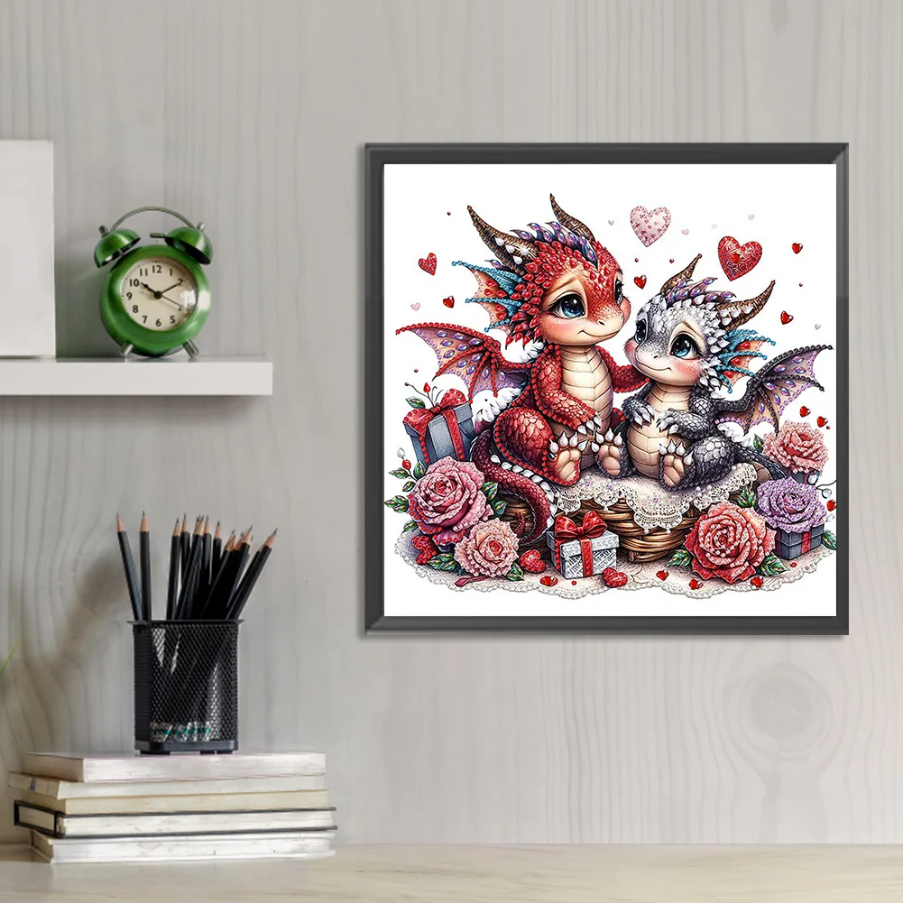 Diamond Painting - Partial Special Shaped Drill - Love Unicorn(Canvas|30*30cm)