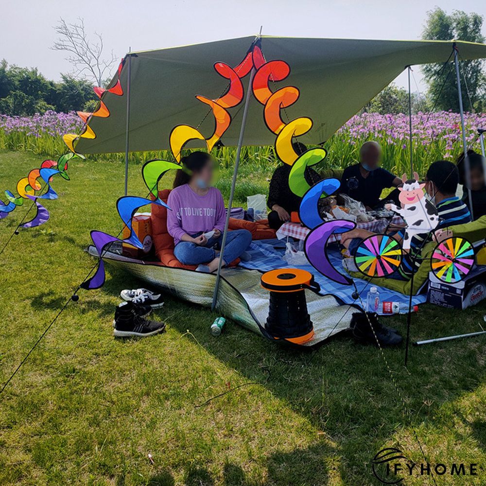 Rainbow Spiral Windmill Colorful Wind Turntable | IFYHOME