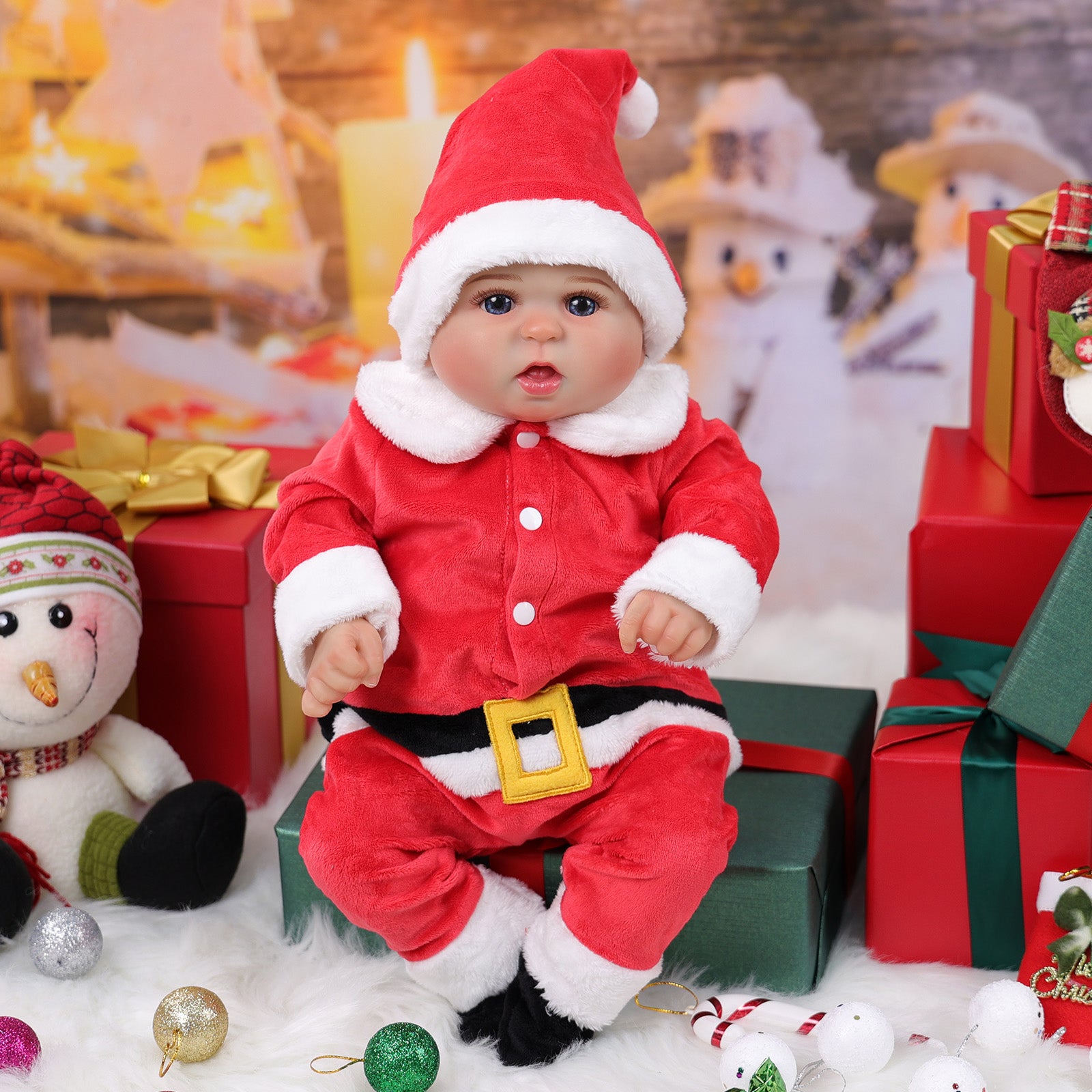 Babeside Quiet Reborn Baby Bailyn 20'' Little Infant Girl Best Gift for Kids Christmas Bailyn-Cloth Body-Warming Cuddles Baby