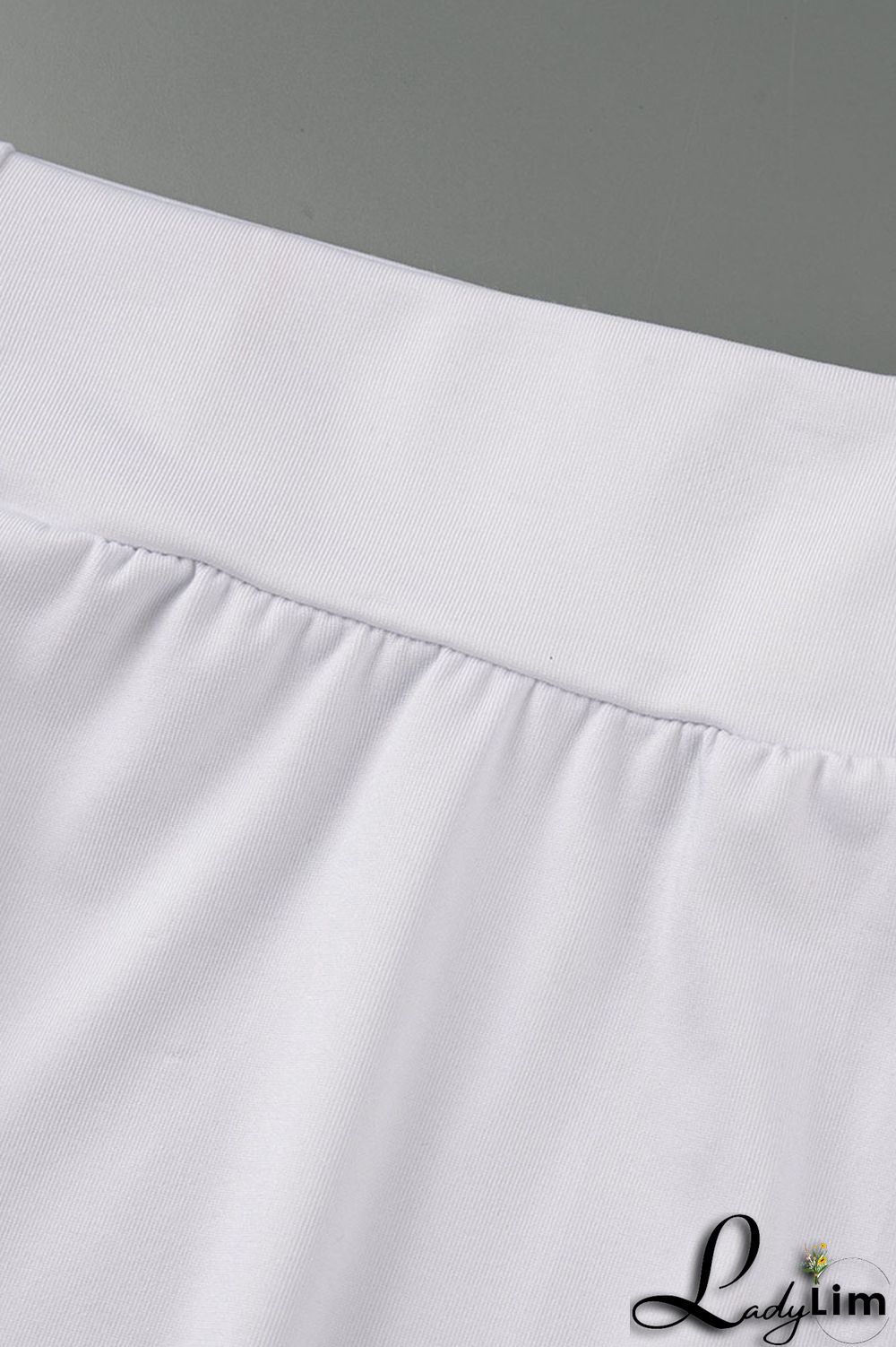 Red Sexy Solid Split Joint U Neck Short Sleeve Two Pieces