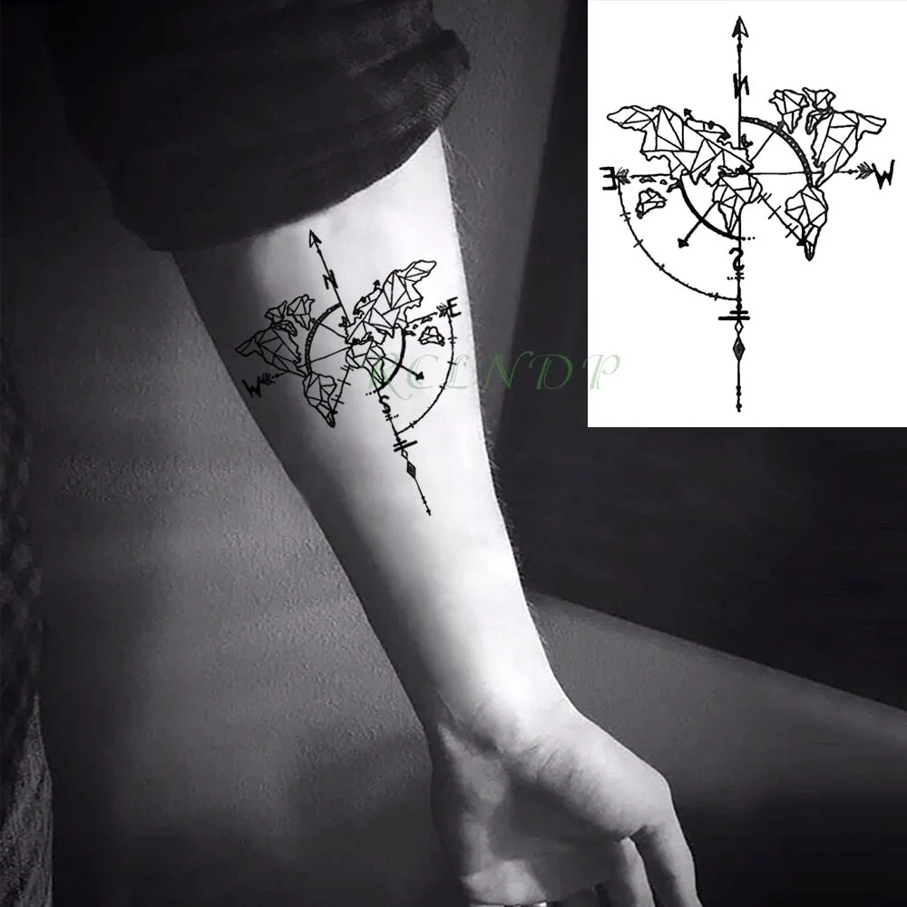 Waterproof Temporary Tattoo Sticker ins Butterfly black white sexy Body Art flash tatoo fake tatto for Women Men