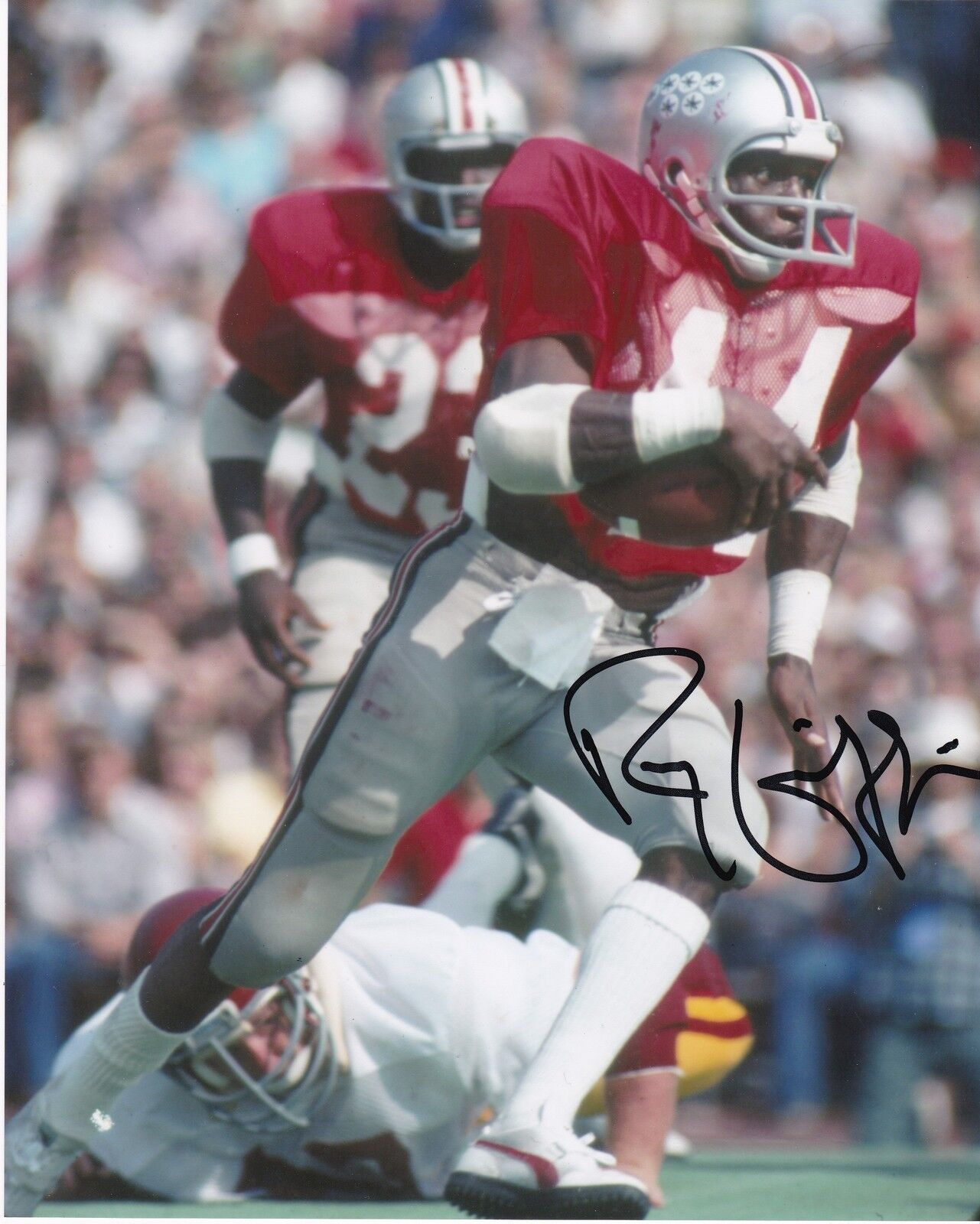 RAY GRIFFIN OHIO STATE BUCKEYES ACTION SIGNED 8x10