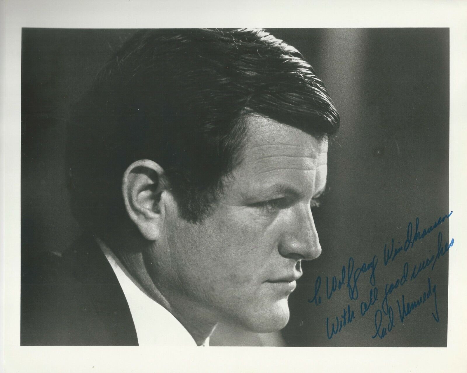 Edward Kennedy signed Photo Poster painting