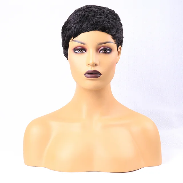 Jewtribute Hair®|Short Straight Remy IndianWig for Black Women 