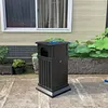 [US Local Warehouse] Commercial Trash Can with Removable Inner Bucket & Lid Side Opening Waste Bin for Garage Backyard