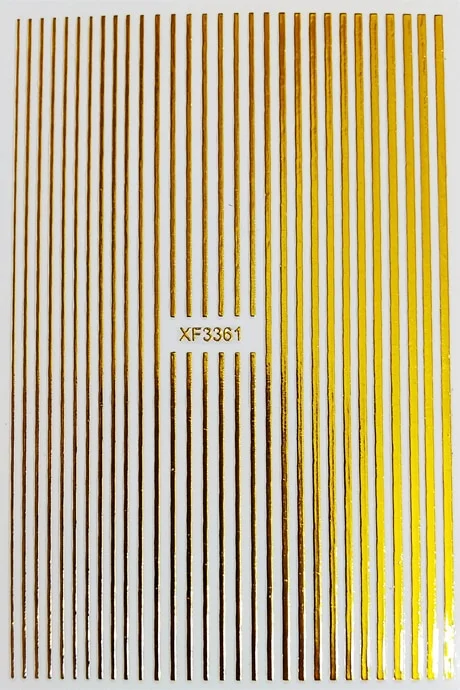 12 Colors Fashion 3D Colorful Nail Art Stickers Weed Leaf Stickers on Nails Manicure Design Decoration Colorful Line Decoration