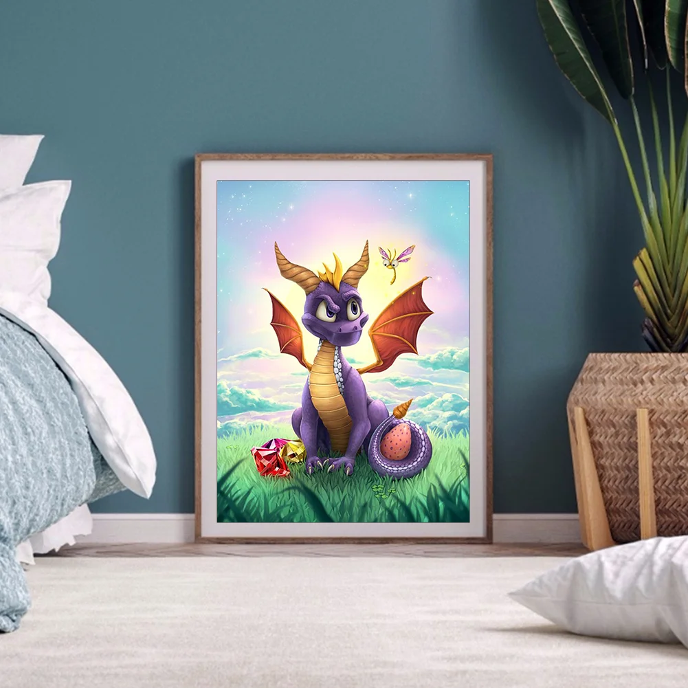 11ct Stamped Part Cross Stitch - Dragon(40*50cm)