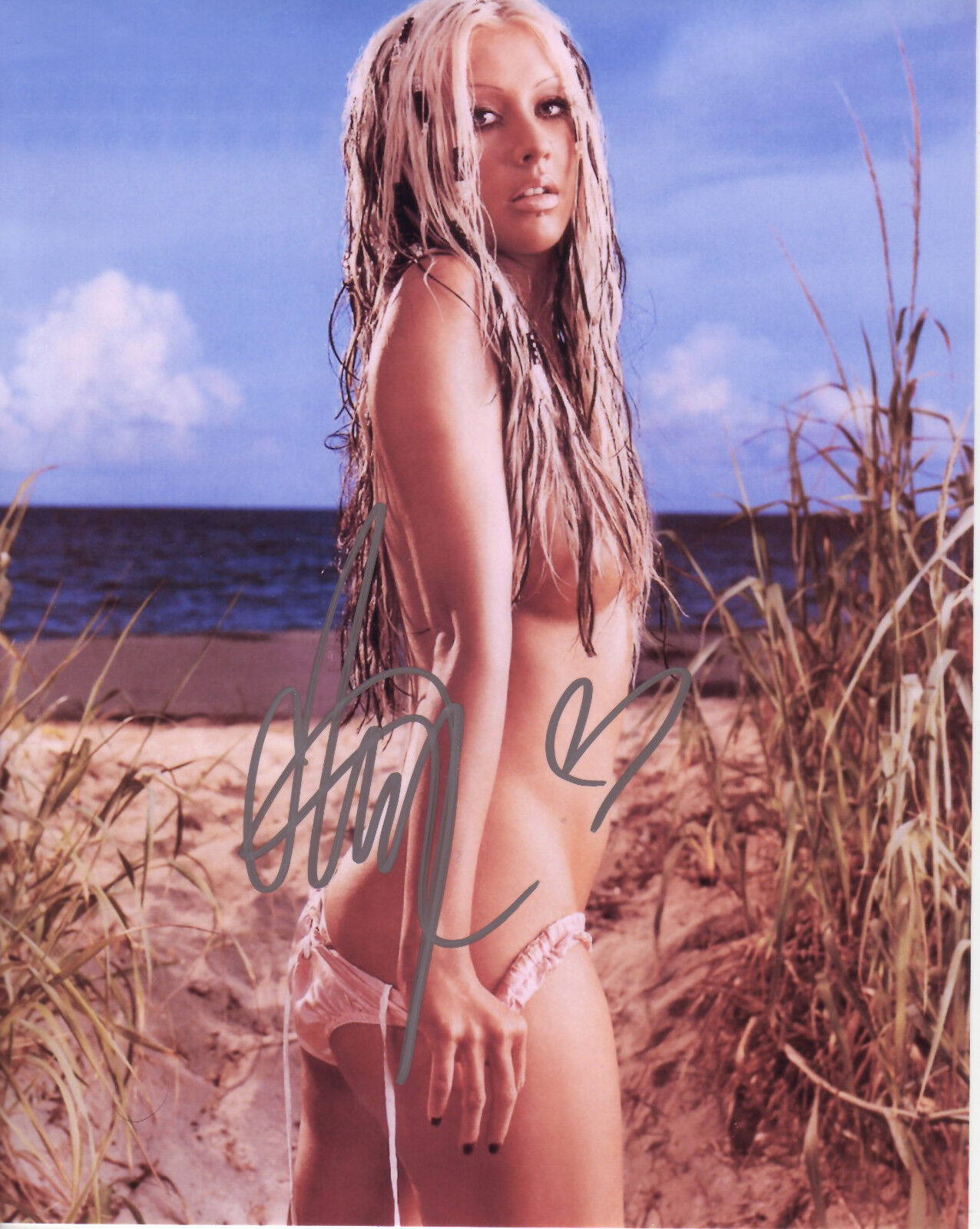 CHRISTINA AGUILERA AUTOGRAPH SIGNED PP Photo Poster painting POSTER 8