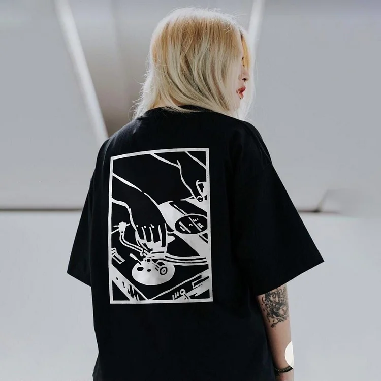 Play Music On Vinyl Player Women's T-shirt