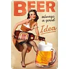 Girl Beer - Vintage Metal Signs - 20*30cm/30*40cm